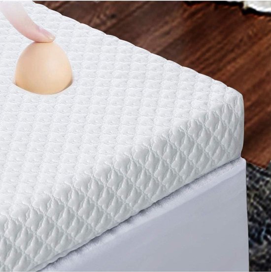 Bamboo Gel Hybrid Traagschuim Topper 120x200 9 cm
