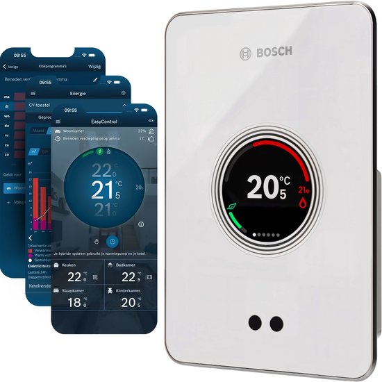 Bosch EasyControl Slimme Thermostaat - Wit (Bedraad)
