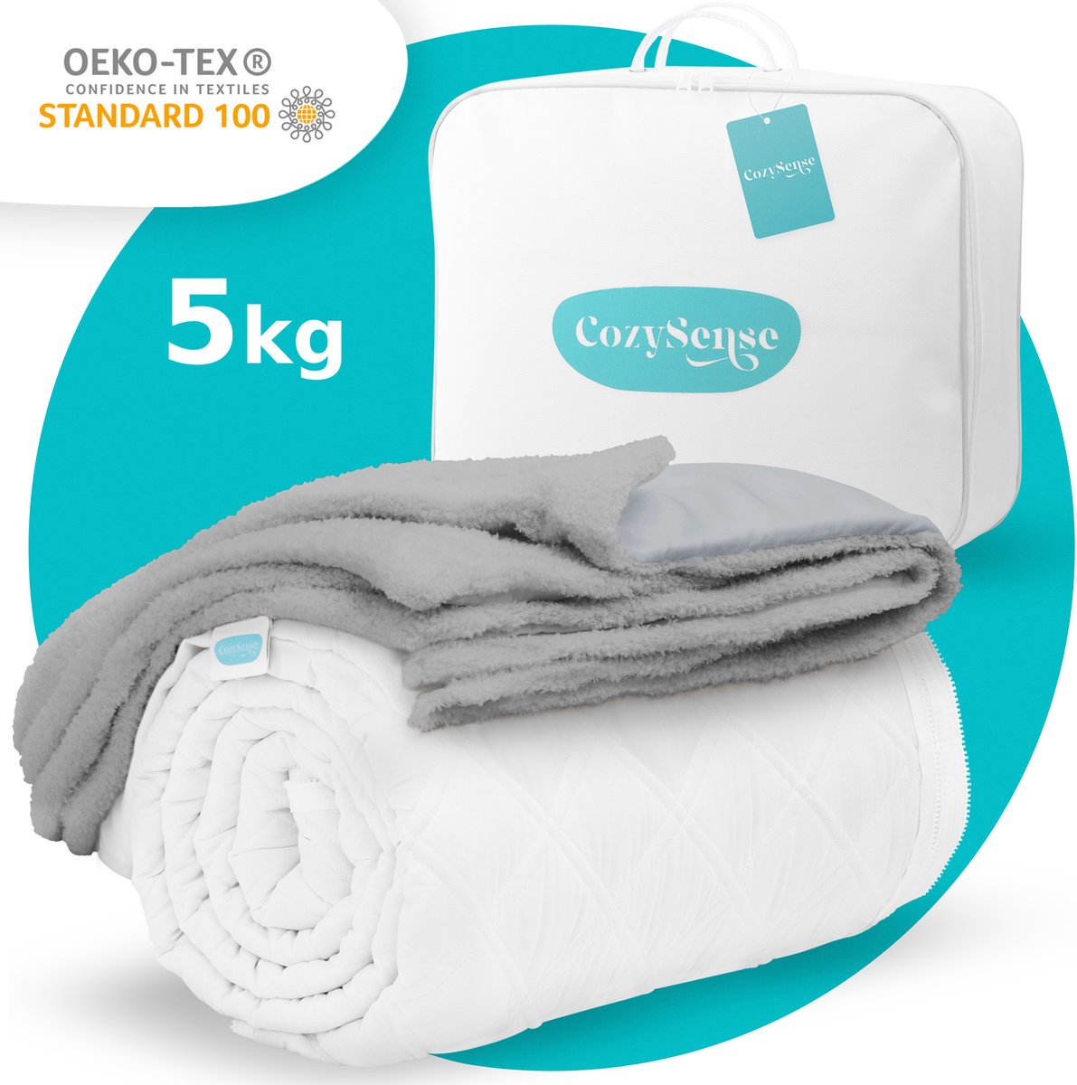 CozySense Verzwaringsdeken 5 kg incl. Hoes