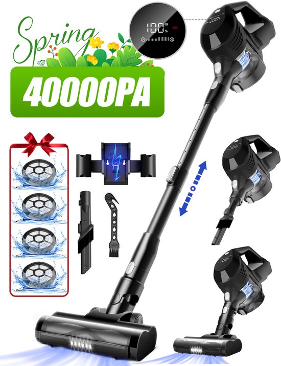 Elekiatech Steelstofzuiger Draadloos 40000Pa