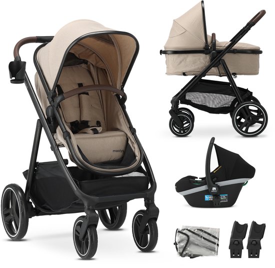 Kinderwagen 3-in-1 Zwart incl. Autostoel
