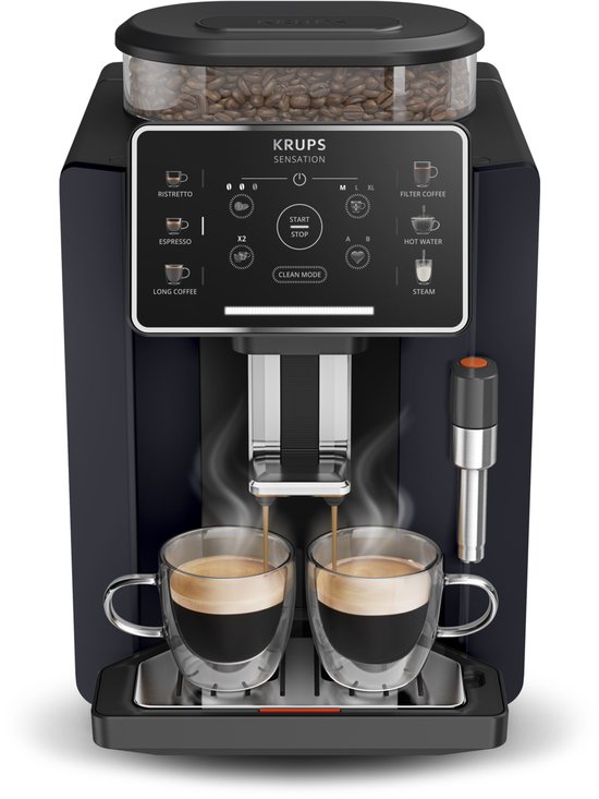 Krups Sensation C50 EA910B - Volautomatische Espressomachine - Nachtzwart -