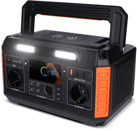 Lyxus® 600W Powerstation – 520Wh Draagbare Accu & Generator – Portable Power