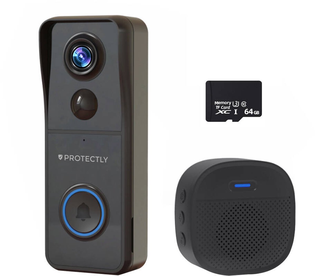 Protectly 4K Ultra HD Slimme Deurbel