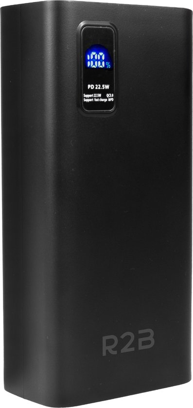 R2B Powerbank 30000 mAh Snellader met LED Display